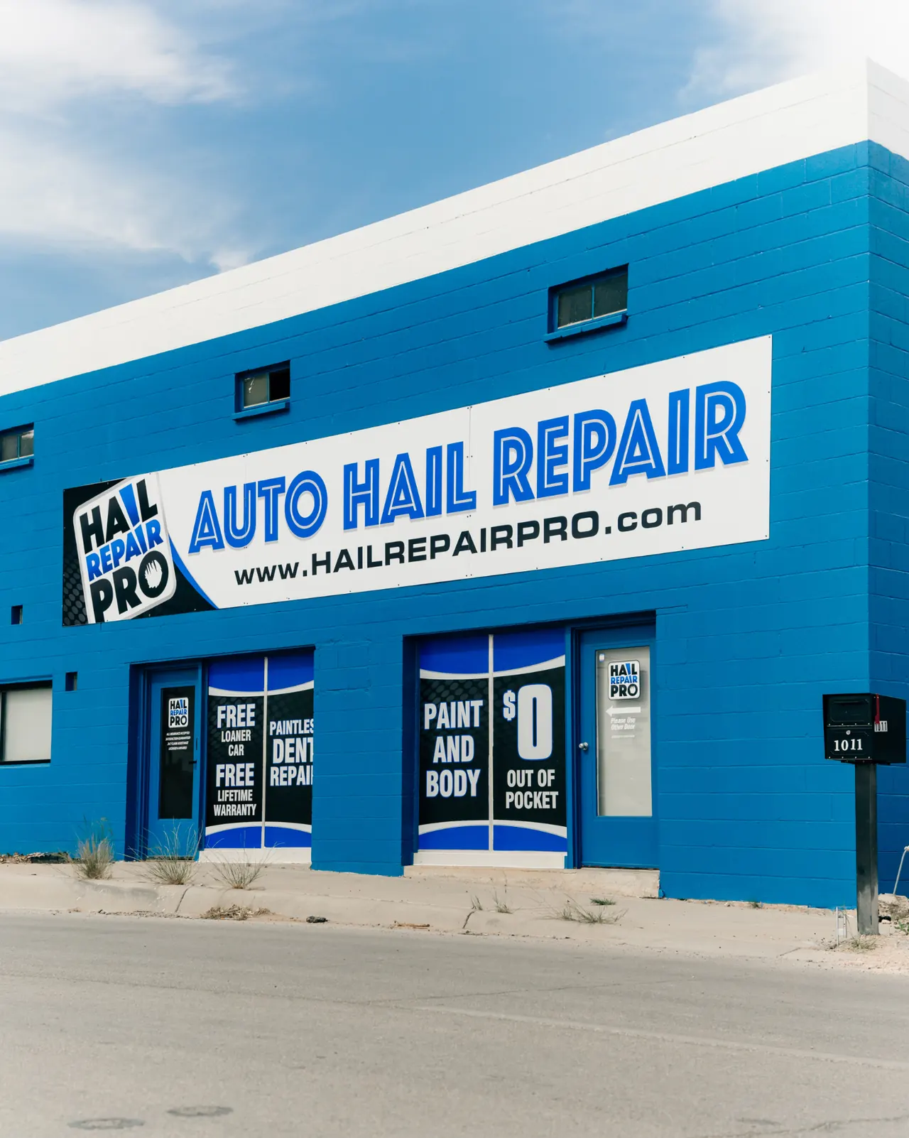Hail Repair Pro — Auto Hail Repair Shop in Midland, TX Hail Repair Pro Midland TX shop exterior at 1011 South Garfield St — Auto Hail Repair, Paintless Dent Repair and Paint & Body Shop