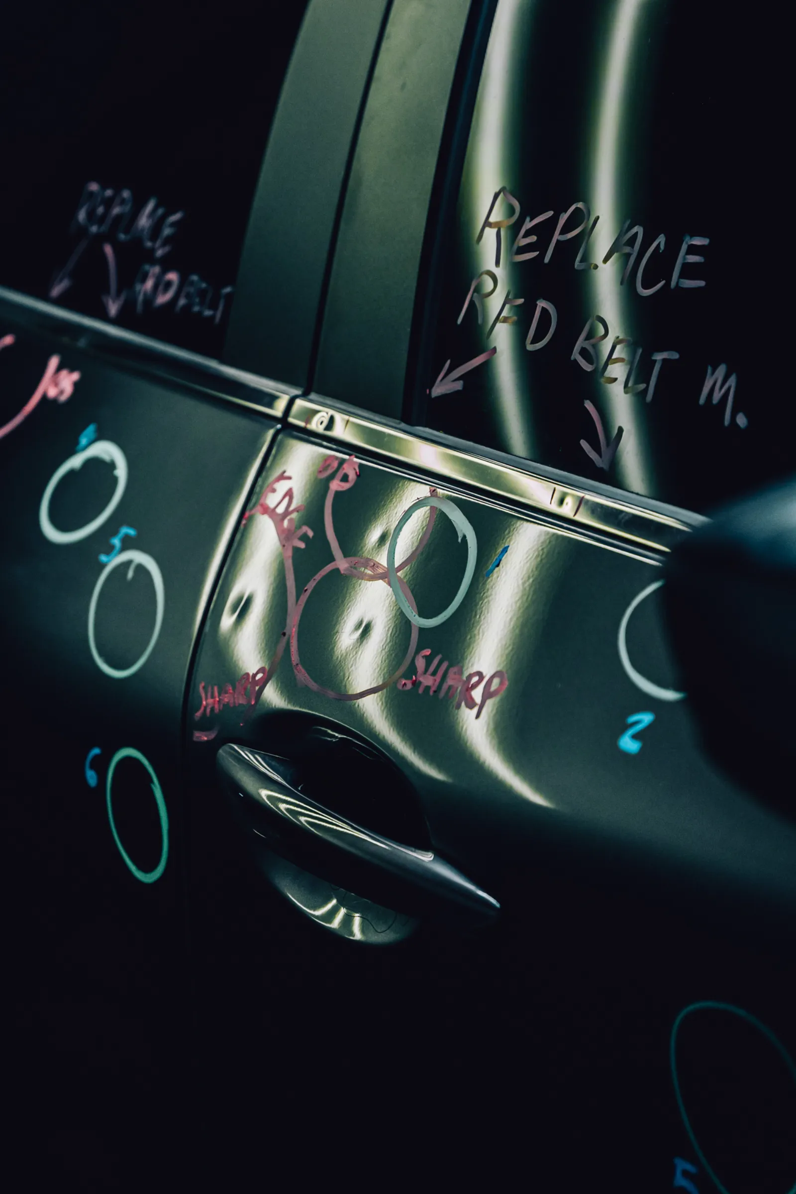 Dent mapping process used for Andrews TX hail repair estimates