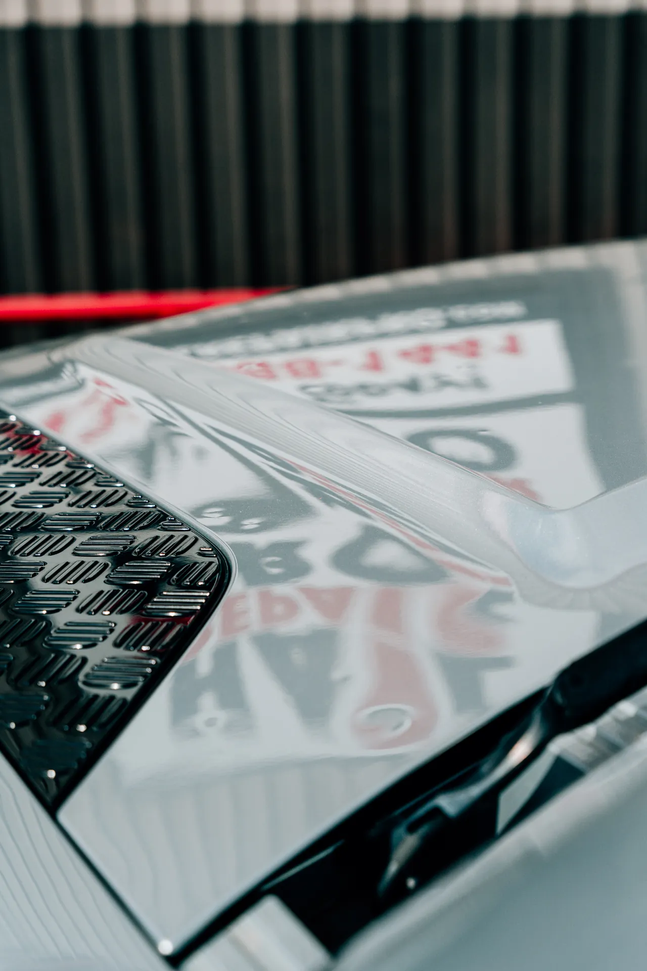 Close-up hail damage detail photographed for Odessa TX dent repair estimates